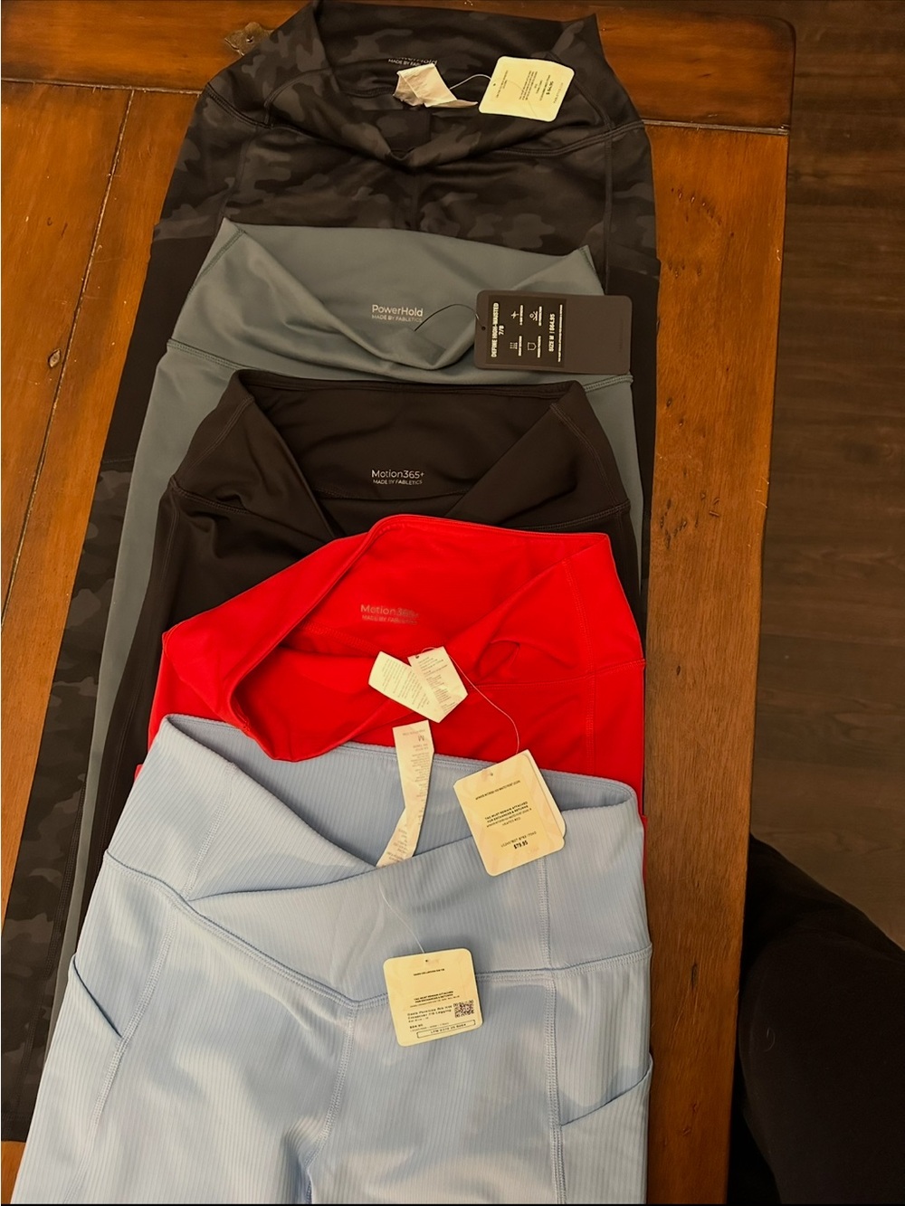 5 pack Fabletics leggings